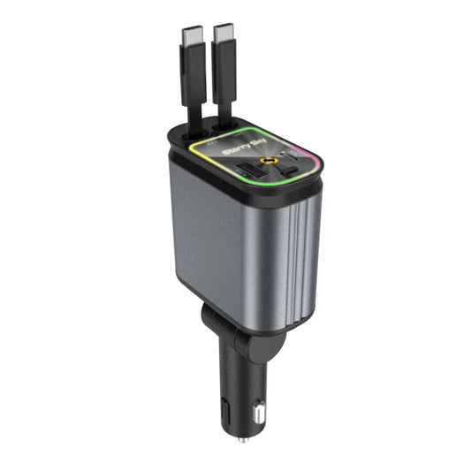 CTX Custom 4 in 1 Retractable Car Charger LED Starlight Headliner PD Fast Type C