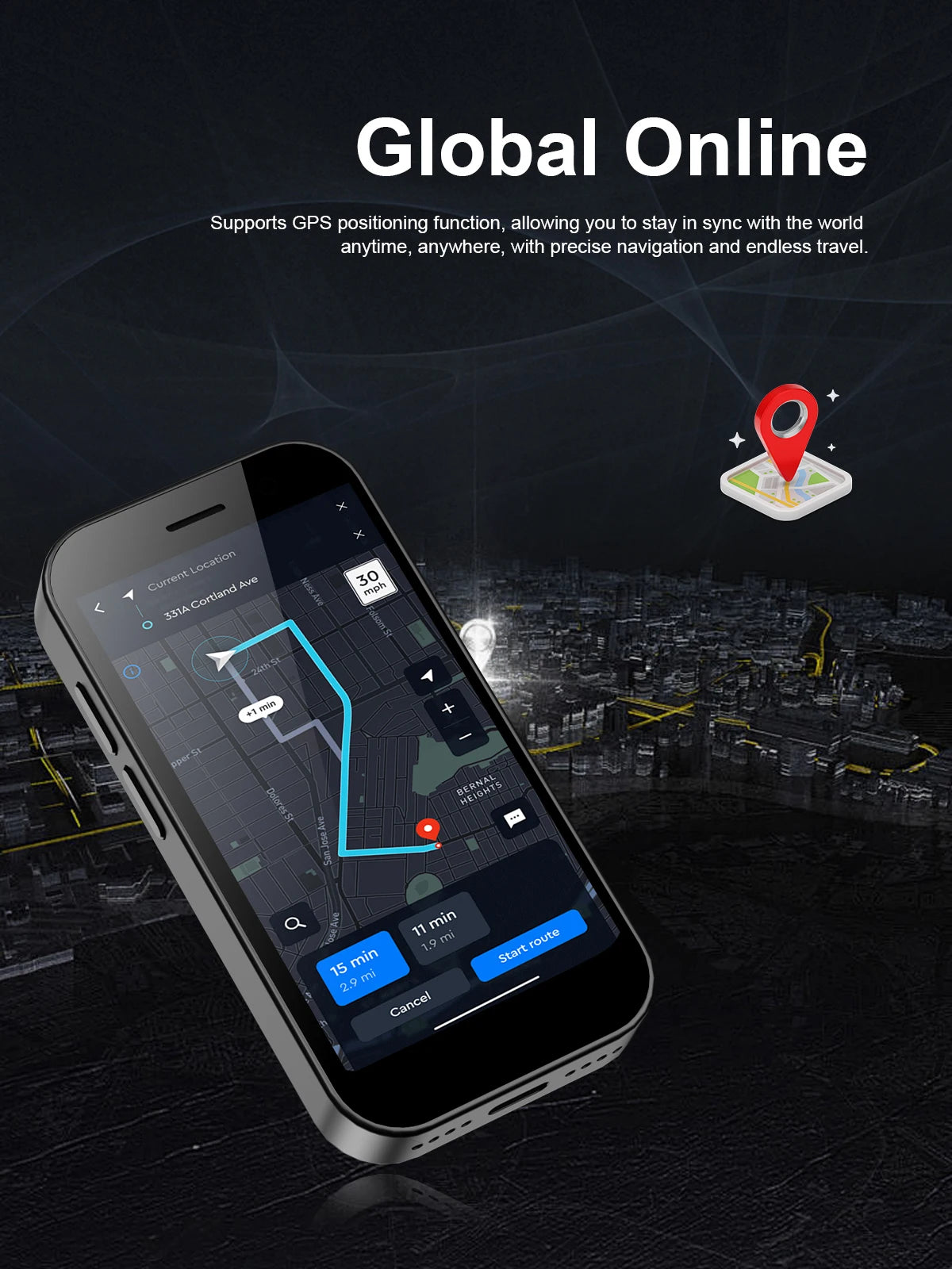 2024 New SERVO KING8000 Mini Smartphone Android 4G LTE Global GPS 3" Display 5MP Camera WIFI Small Mobile Phones 2000mAh Battery