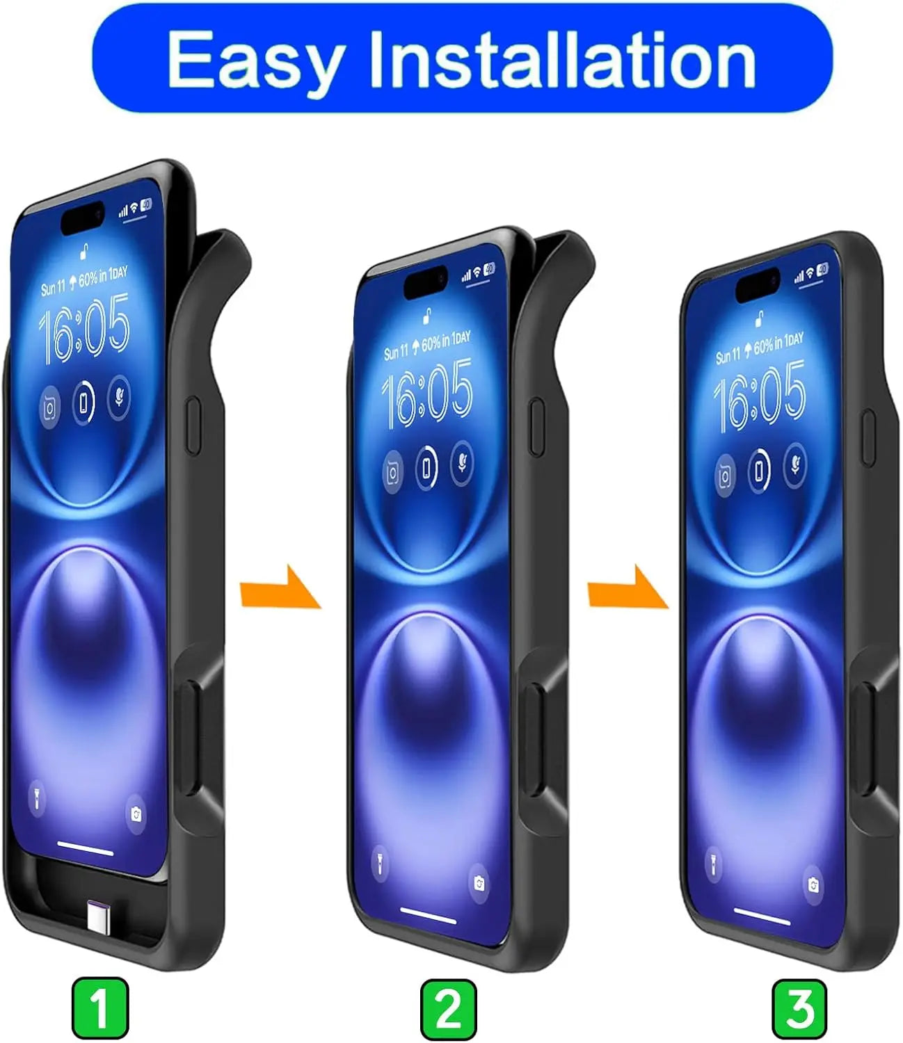 10000mAh cell phone Battery Charger Case for iPhone 17 Air Wireless Charging rechargeable phone case power bank battery pack