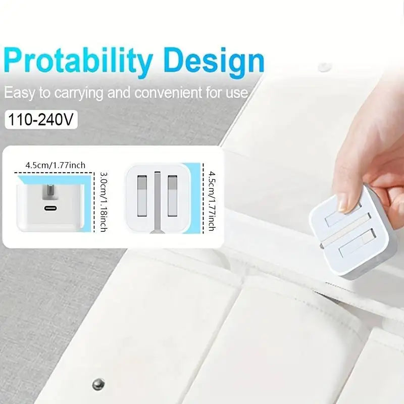 UK USB C Charger For iPhone 15 14 13 Pro QC3.0 Quick Charge PD 25W Type C Fast Charging Travel Wall Charger Power Adapter