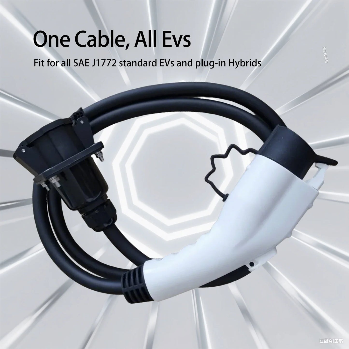 Type 1 Portable EV Chargers Extend Cable 32A 7Kw Car Electrical Devices Compatible All SAE J1772 Electric Car Chargers