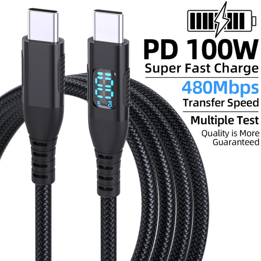 USB C to USB C Cable 5A max Fast charging. Type C Cable Charger Cable Fast Charging for iPhone for Android for iPhone 15 16