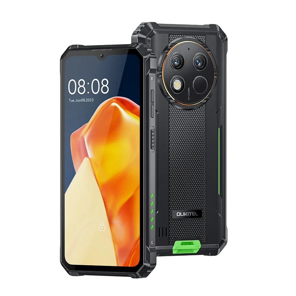 New Oukitel WP28S Rugged 4G Smartphones 6.52Inch HD Octa Core 4GB+128GB Android 14 Mobile Phone 10600mAh Battery 13MP Camera NFC