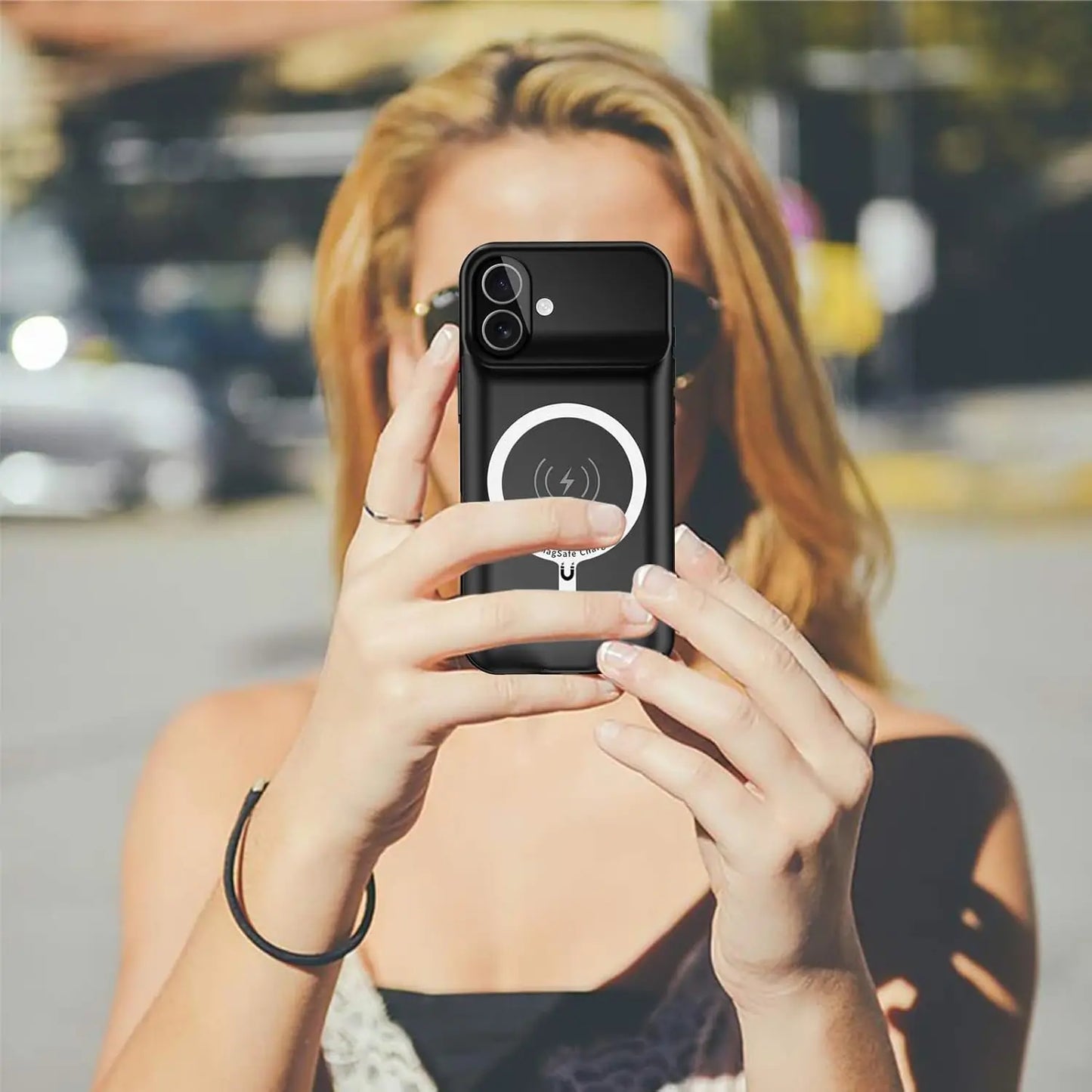 10000mAh cell phone Battery Charger Case for iPhone 17 Air Wireless Charging rechargeable phone case power bank battery pack