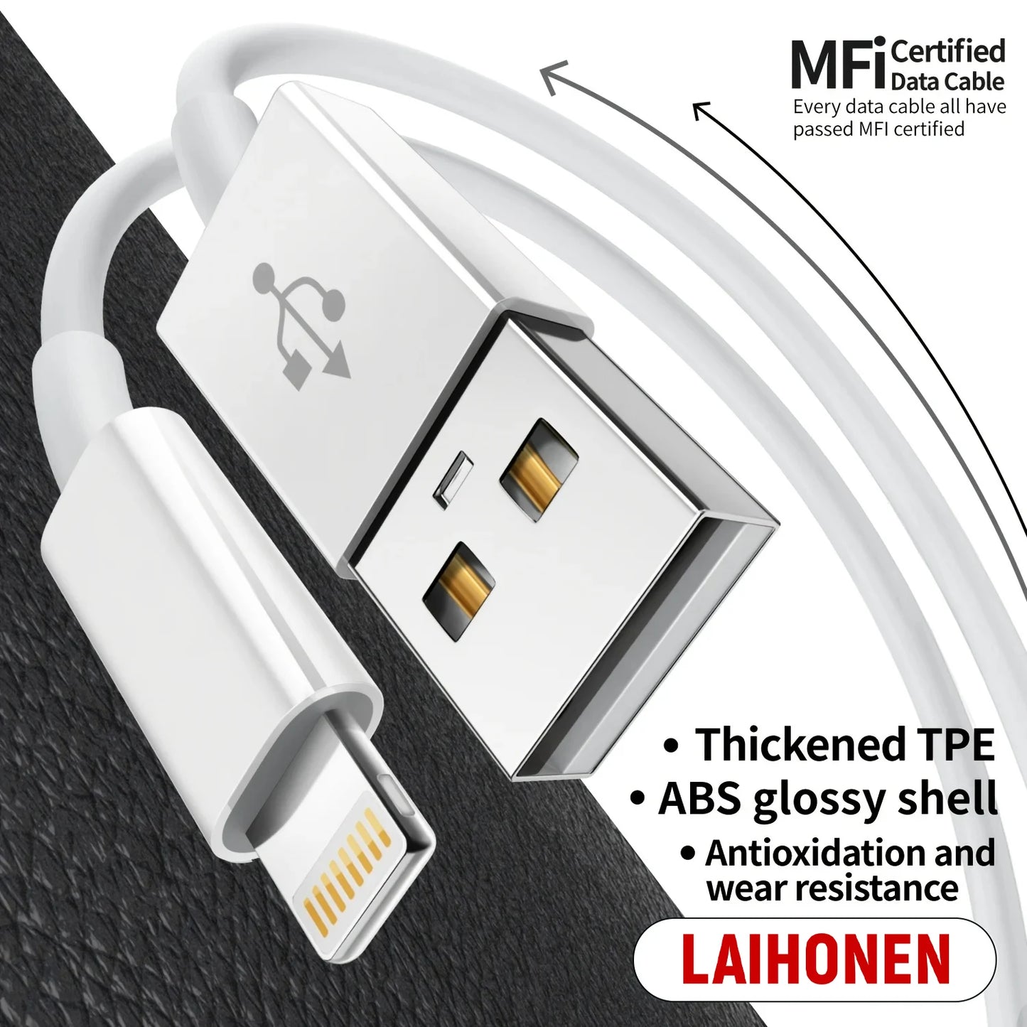 Original Quality USB Charger Cable for iPhone 14 8 7 6S Plus 13 12 Pro XS Max XR SE Fast Charging Cord Data Sync Line 1m 2m 3m