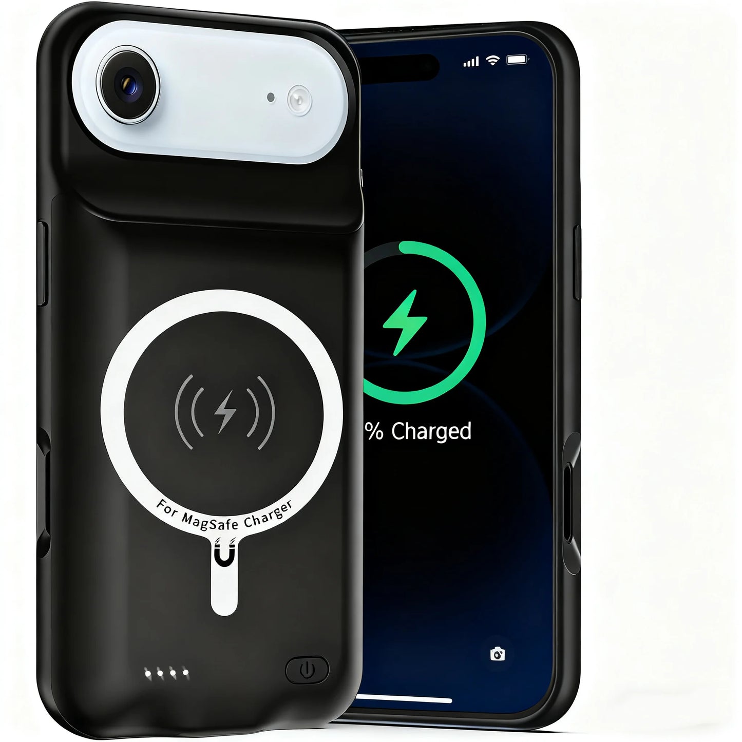 10000mAh cell phone Battery Charger Case for iPhone 17 Air Wireless Charging rechargeable phone case power bank battery pack