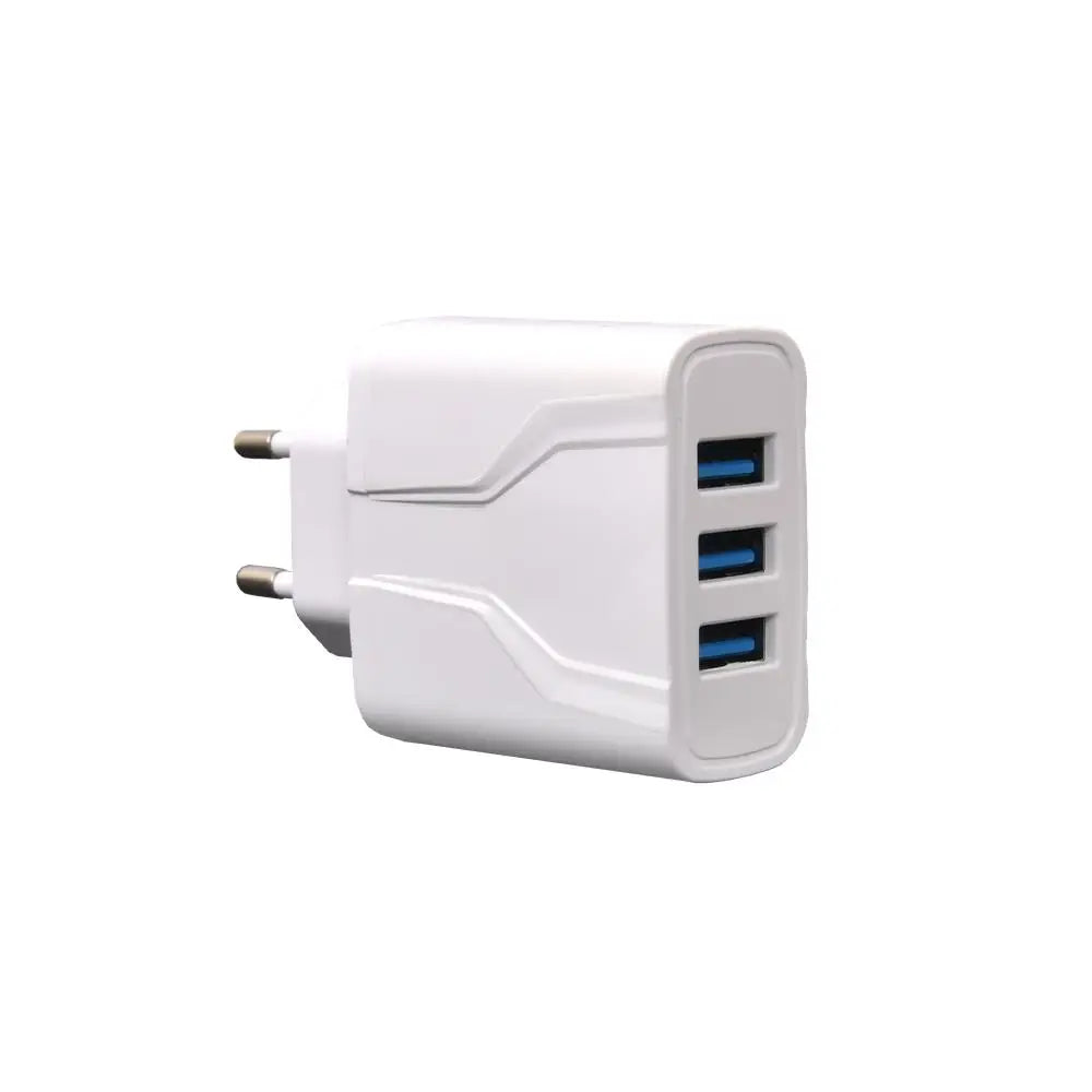 3-Port USB Charger Wall Charger, Multi USB Power Adapter for iPhone, Android Phones, Mobile Phones, Cameras and MP3