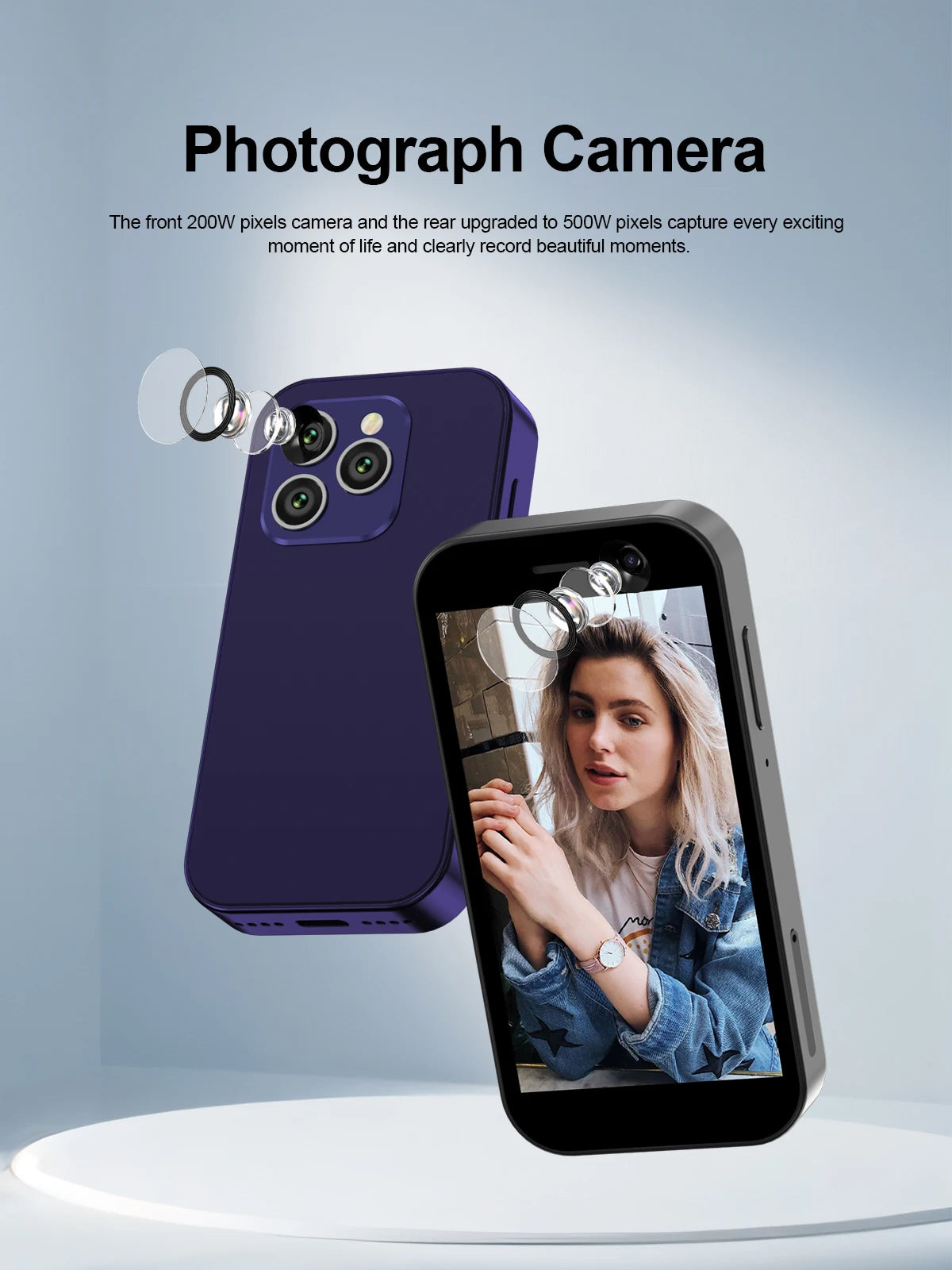 2024 New SERVO KING8000 Mini Smartphone Android 4G LTE Global GPS 3" Display 5MP Camera WIFI Small Mobile Phones 2000mAh Battery