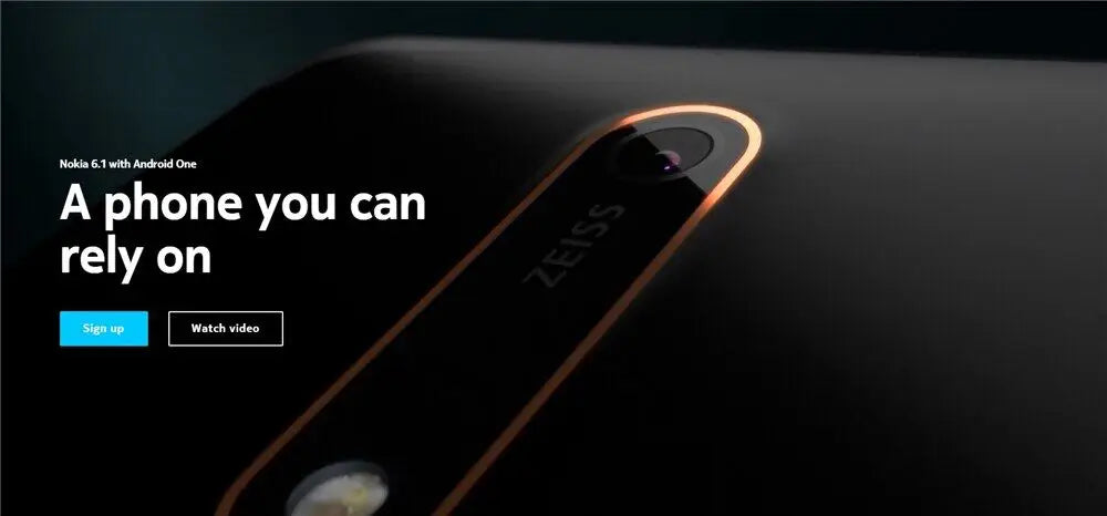 Nokia 6.1 Smartphone 5.5 Inches 3GB RAM 32GB ROM 16MP 1080P LTE 4G Single SIM Fingerprint Unlocked Android Cellphone Used Phone