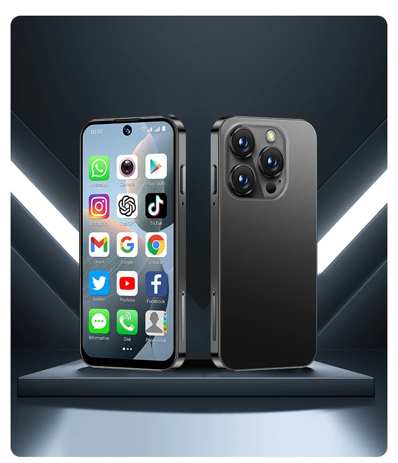 SOYES XS19 Mini Smartphone 3.88in 2GB RAM 16GB ROM Android10.0 With Facial Recognition Dual SIM Standby 3G Network Small Phone