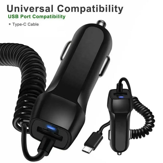 Car Charger USB Quick Charger 3.0 Auto Charger Mobile Phone Micro Type C Fast Cable For Huawei For IPhone Android Chargers Tools