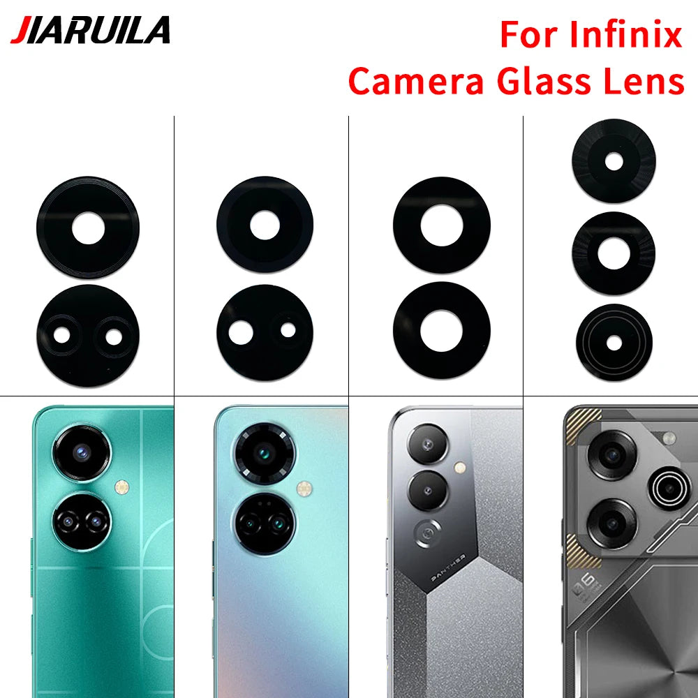 Suitable Camera Glass For Infinix Camon 19 Pro 20 CK6 Phantom X2 Pova 4 5 6 Pro Rear Back Camera glass Lens With Glue