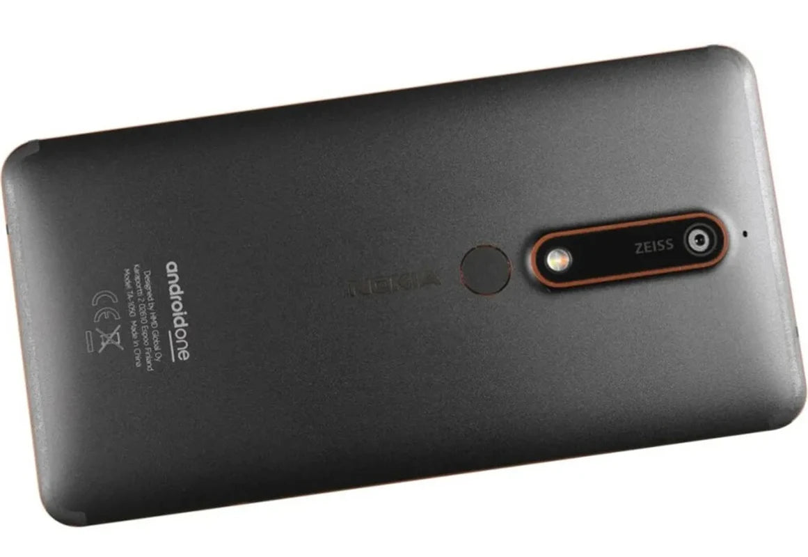 Nokia 6.1 Smartphone 5.5 Inches 3GB RAM 32GB ROM 16MP 1080P LTE 4G Single SIM Fingerprint Unlocked Android Cellphone Used Phone