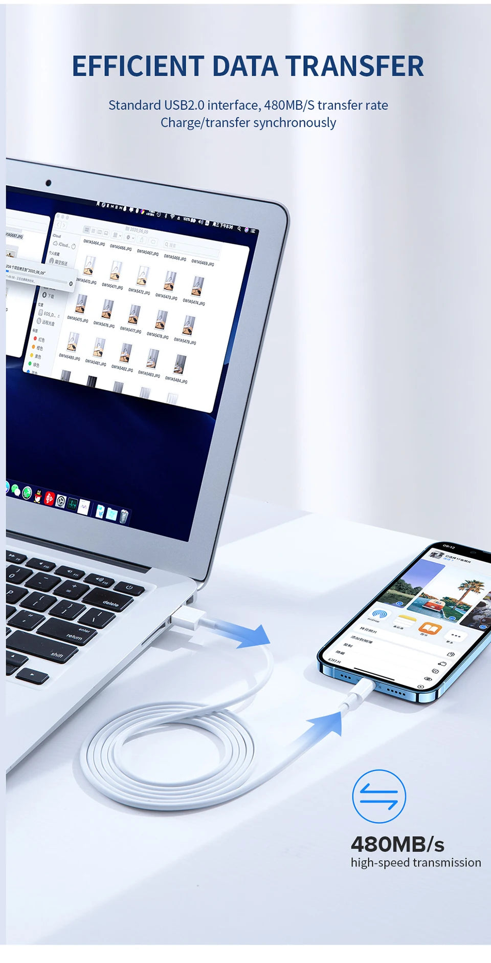 35W Fast Charging PD USB Cable For iPhone XS XR 11 12 13 14 Pro Max 6 7 8 Plus SE USB-C Quick Charger Cord Data Cable 1m 1.5m 2m