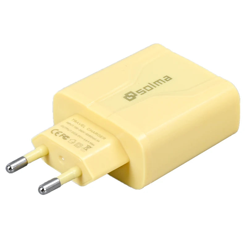 3-Port USB Charger Wall Charger, Multi USB Power Adapter for iPhone, Android Phones, Mobile Phones, Cameras and MP3