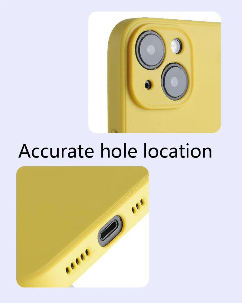 Case For iphone 15 Case iphone 11 12 13 mini 14 15 16 Pro Max Cover Funda TPU Cases Shockproof Liquid Silicone Cover Case