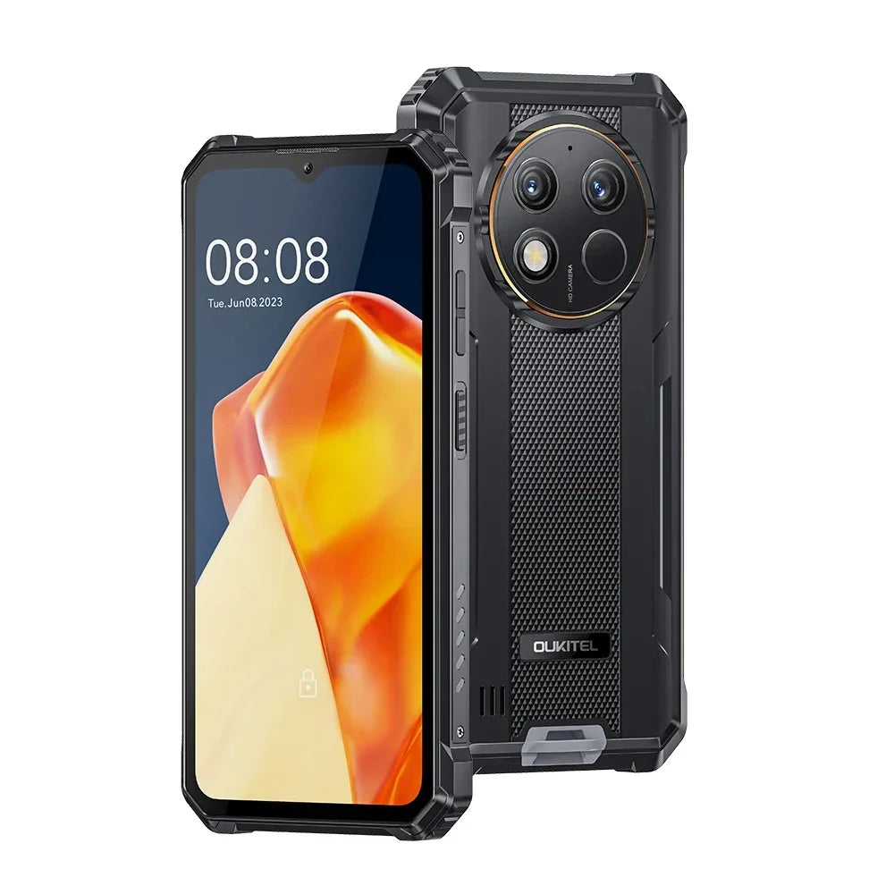 New Oukitel WP28S Rugged 4G Smartphones 6.52Inch HD Octa Core 4GB+128GB Android 14 Mobile Phone 10600mAh Battery 13MP Camera NFC
