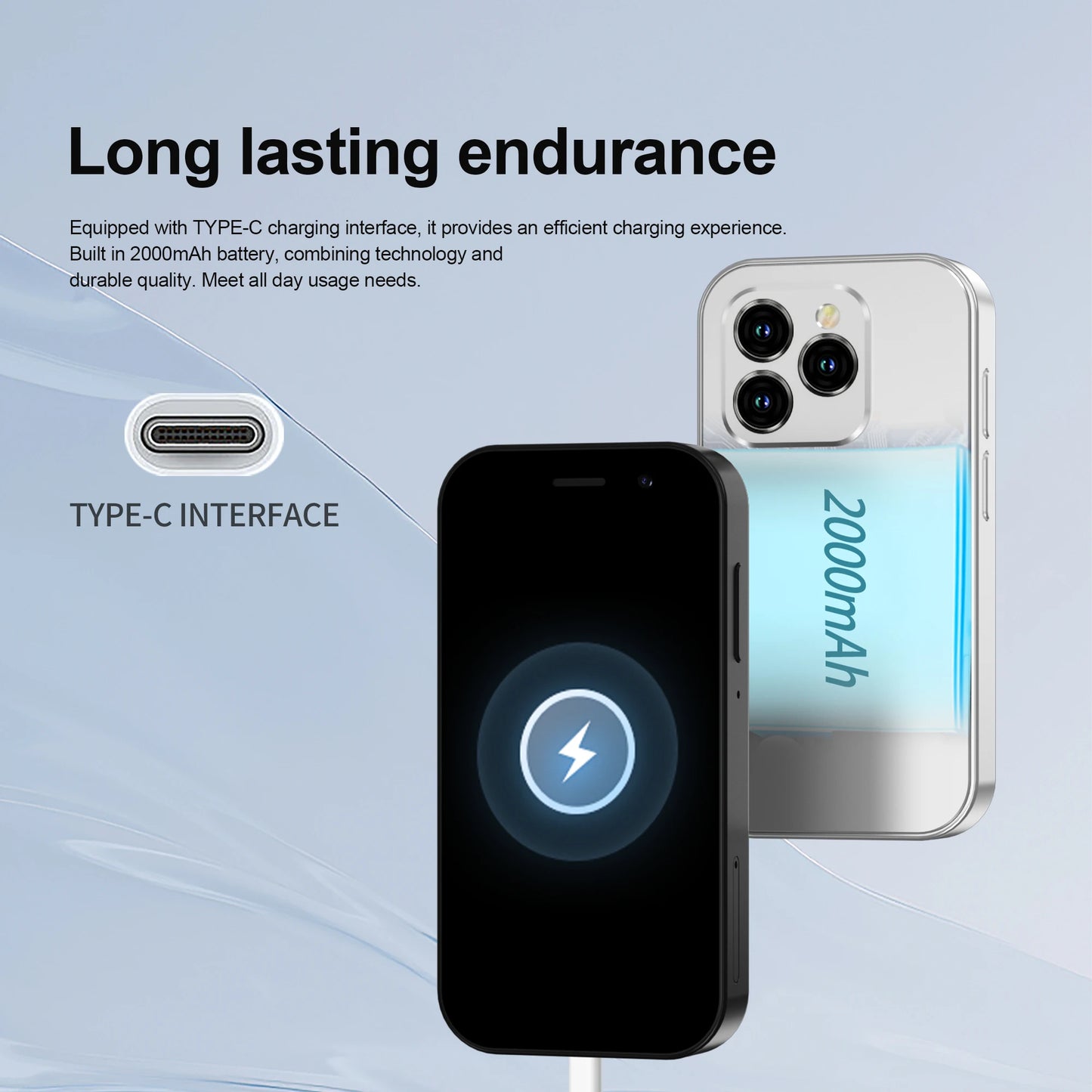 2024 New SERVO KING8000 Mini Smartphone Android 4G LTE Global GPS 3" Display 5MP Camera WIFI Small Mobile Phones 2000mAh Battery