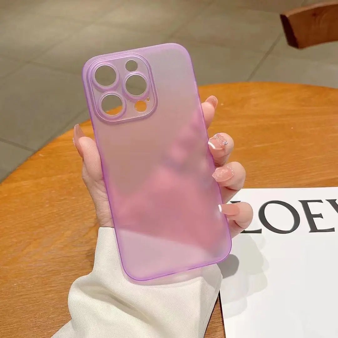 0.3MM Ultra Thin Phone Case For iphone 15 Pro Max Fundas For iphone15 Plus 15Pro Max Very Thin PP Back Cover Cases