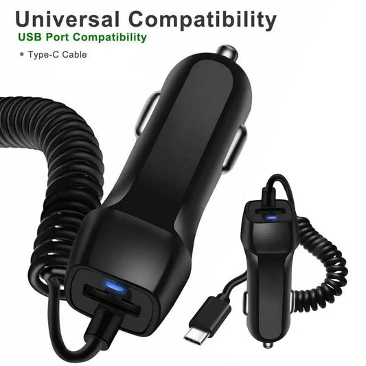 Car Charger USB Quick Charger 3.0 Auto Charger Mobile Phone Micro Type C Fast Cable For Huawei For IPhone Android Chargers Tools