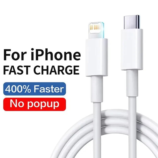 35W Fast Charging PD USB Cable For iPhone XS XR 11 12 13 14 Pro Max 6 7 8 Plus SE USB-C Quick Charger Cord Data Cable 1m 1.5m 2m