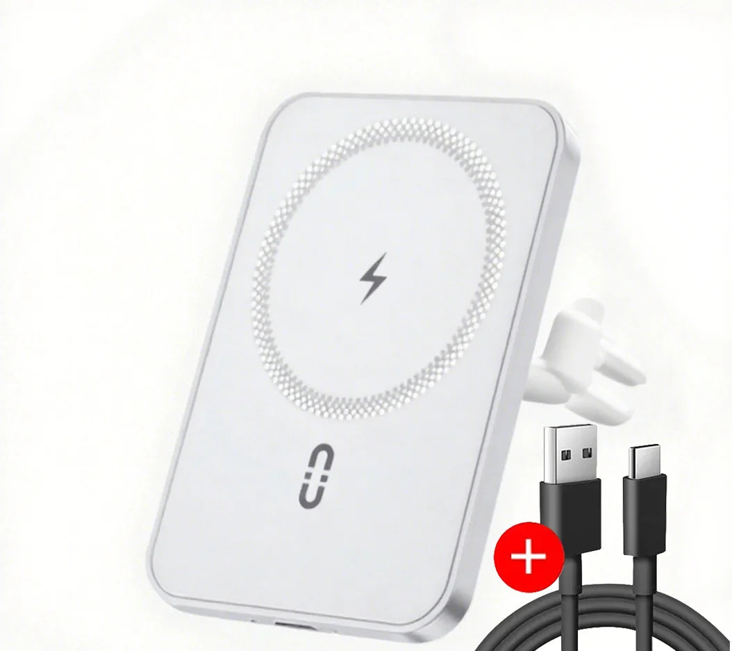 100W Magnetic Wireless Car Charger for iPhone16/15/14/13-Quick Charge,Compatible with Mag-Safe Car Chargers,Dual Mount Charger