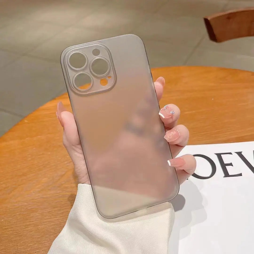 0.3MM Ultra Thin Phone Case For iphone 15 Pro Max Fundas For iphone15 Plus 15Pro Max Very Thin PP Back Cover Cases