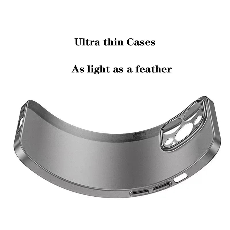 0.3MM Ultra Thin Phone Case For iphone 15 Pro Max Fundas For iphone15 Plus 15Pro Max Very Thin PP Back Cover Cases