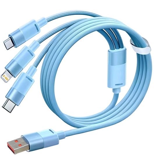 120W 3 in 1 USB Charging Cable For iPhone 13 14Pro Max Mini Micro USB Type C Fast Charging Cord for Android iPhone Huawei 1.2M