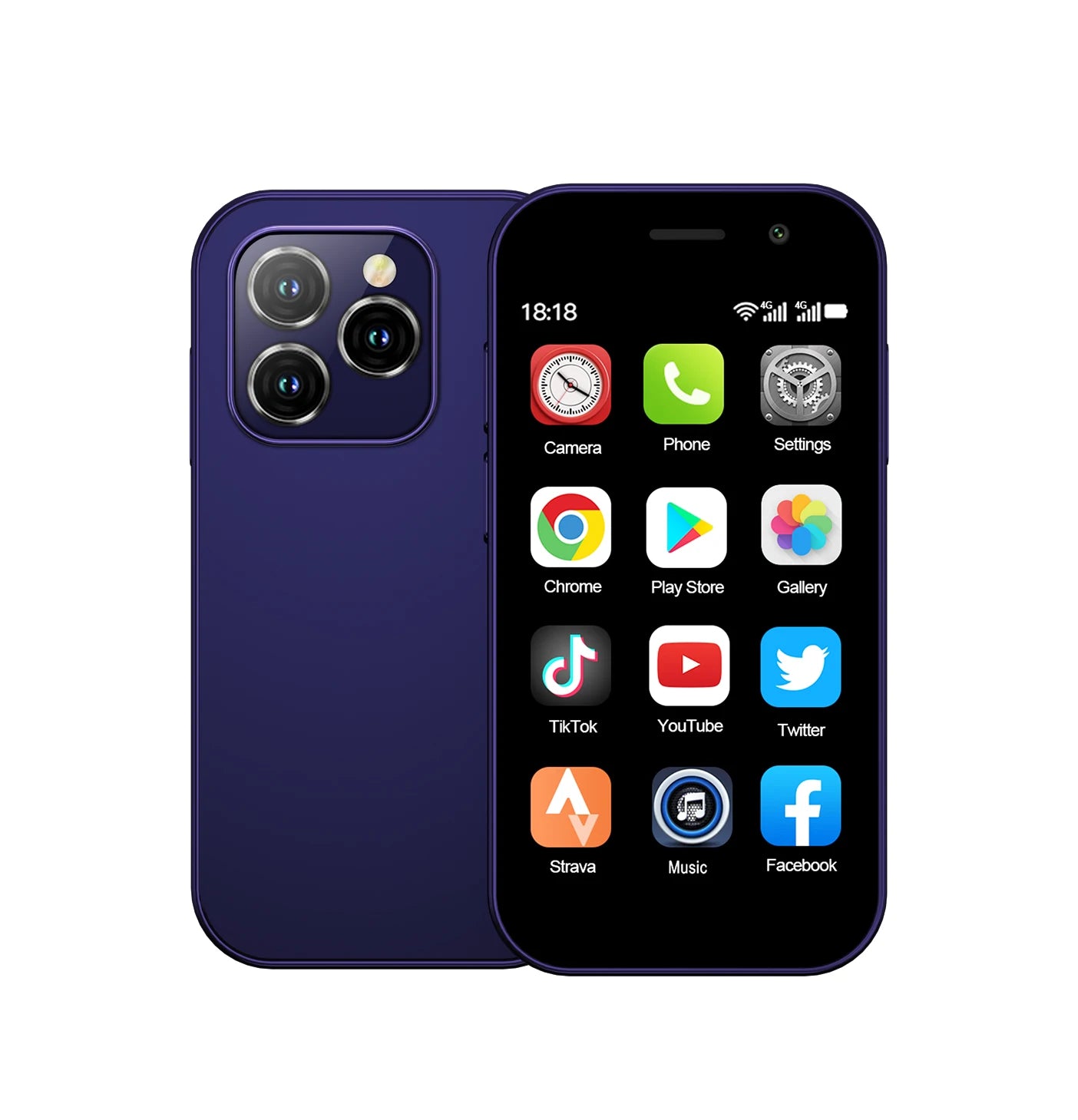 2024 New SERVO KING8000 Mini Smartphone Android 4G LTE Global GPS 3" Display 5MP Camera WIFI Small Mobile Phones 2000mAh Battery