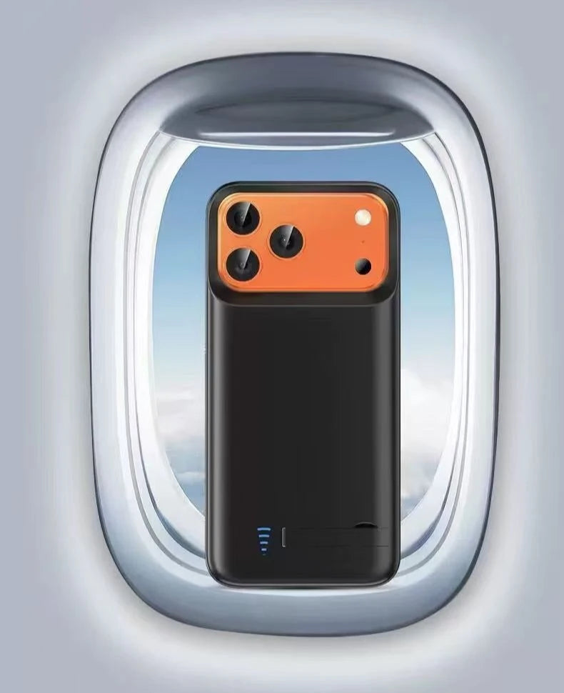 10000mAh Magnetic Power Bank for iPhone 17 Series 2 in 1 Wireless Charging Case Compatible with Portable External Battery Pack