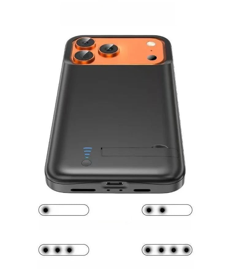 10000mAh Magnetic Power Bank for iPhone 17 Series 2 in 1 Wireless Charging Case Compatible with Portable External Battery Pack