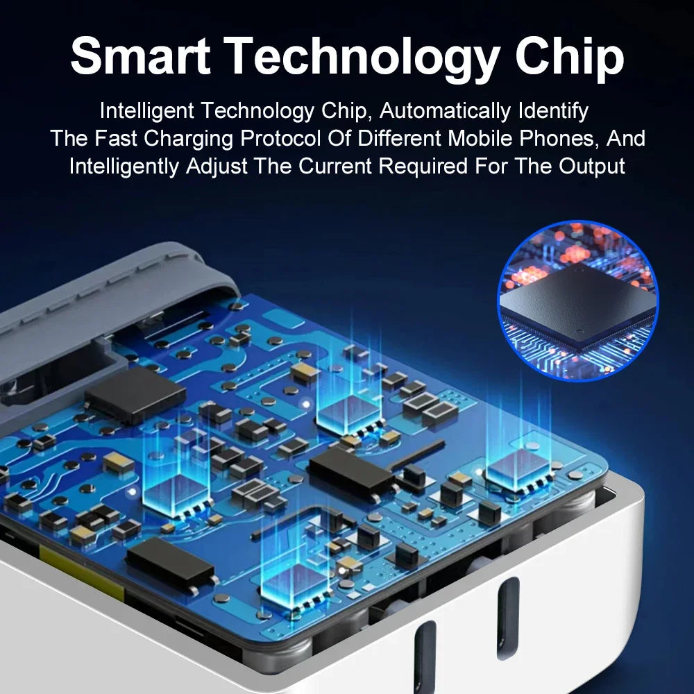 40W PD3.0 USB Type C Charger Phone Charger for iPhone 15 14 13 Xiaomi Huawei Smartphones High-Speed USB-C Fast Charging Adapter