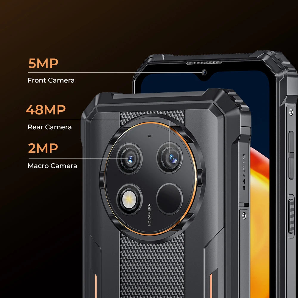 Oukitel G1 Rugged smartphone 6.52‘' HD+ 10600mAh 24GB+256GB Android14 48MP Camera cell phone