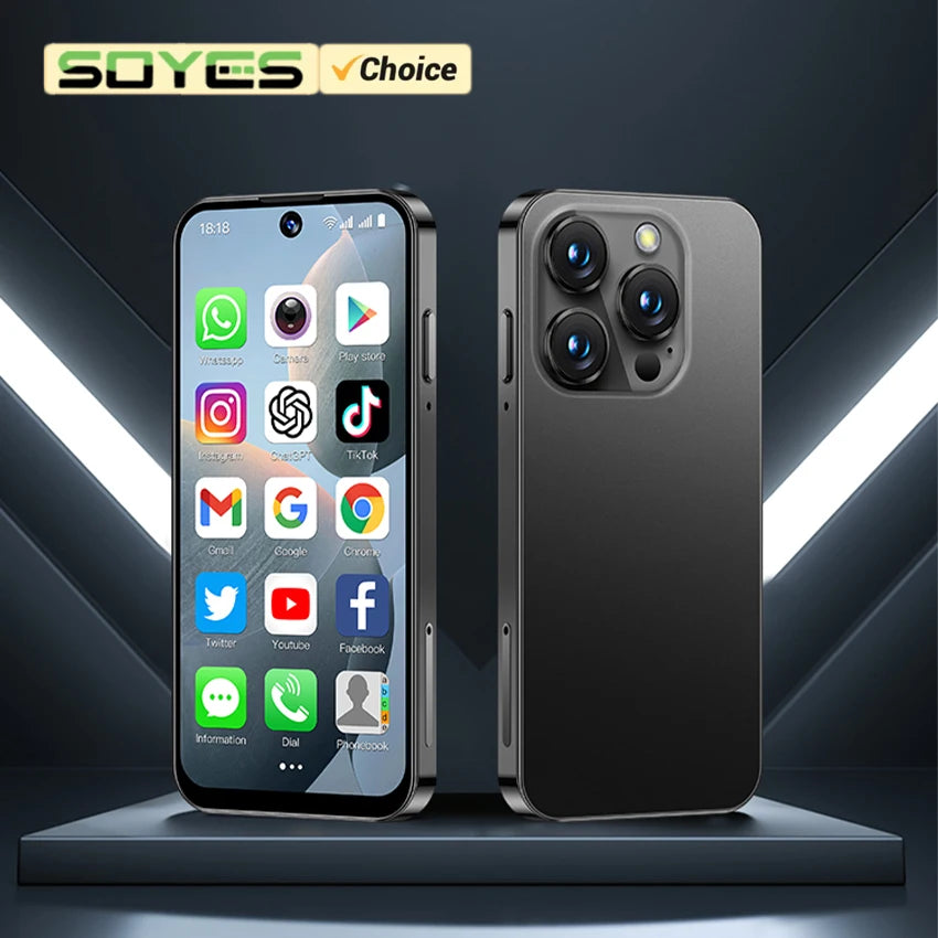 SOYES XS19 Mini Smartphone 3.88in 2GB RAM 16GB ROM Android10.0 With Facial Recognition Dual SIM Standby 3G Network Small Phone