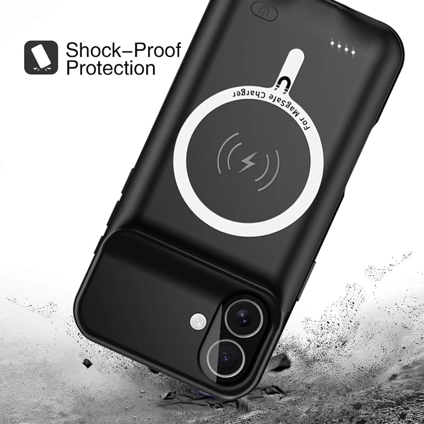 10000mAh cell phone Battery Charger Case for iPhone 17 Air Wireless Charging rechargeable phone case power bank battery pack