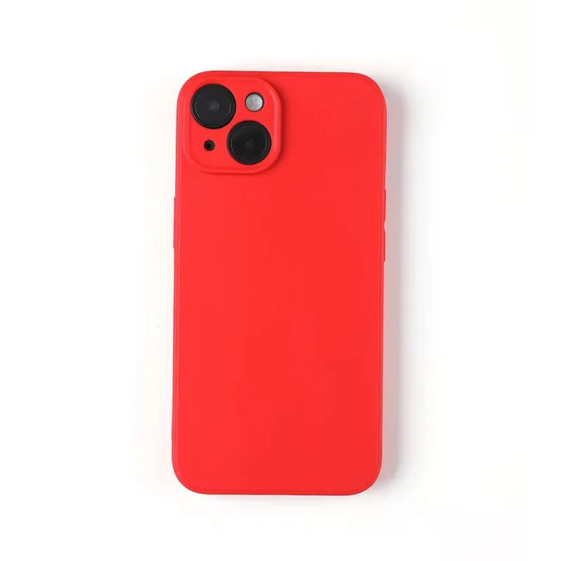 Case For iphone 15 Case iphone 11 12 13 mini 14 15 16 Pro Max Cover Funda TPU Cases Shockproof Liquid Silicone Cover Case