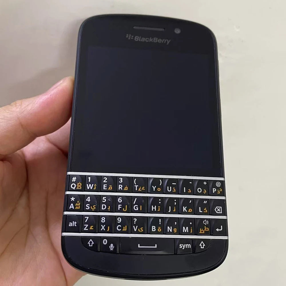 Original Blackberry Q10 4G Mobile Phone 3.1" 2GB RAM 16GB ROM 8MP English Arabic QWERTY Keyboard Dual Core Unlocked Cellphone