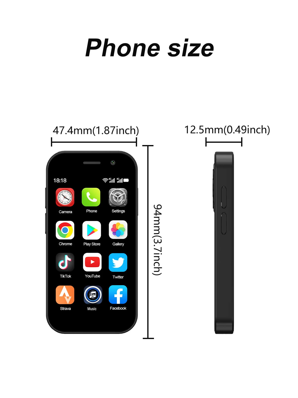 2024 New SERVO KING8000 Mini Smartphone Android 4G LTE Global GPS 3" Display 5MP Camera WIFI Small Mobile Phones 2000mAh Battery