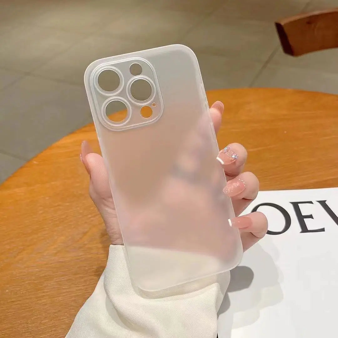 0.3MM Ultra Thin Phone Case For iphone 15 Pro Max Fundas For iphone15 Plus 15Pro Max Very Thin PP Back Cover Cases