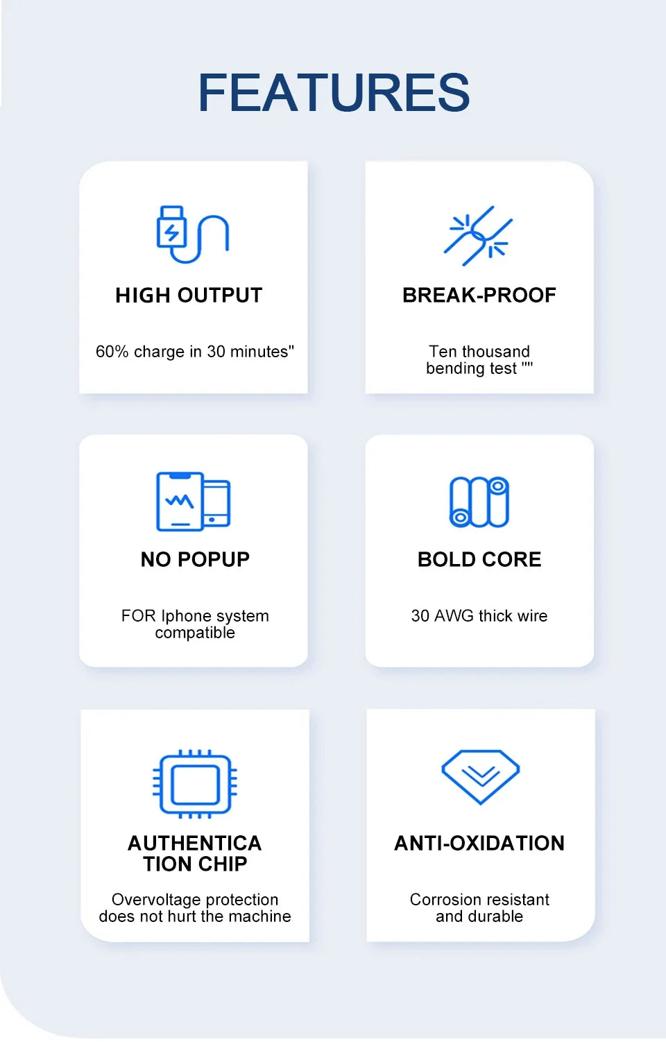 35W Fast Charging PD USB Cable For iPhone XS XR 11 12 13 14 Pro Max 6 7 8 Plus SE USB-C Quick Charger Cord Data Cable 1m 1.5m 2m