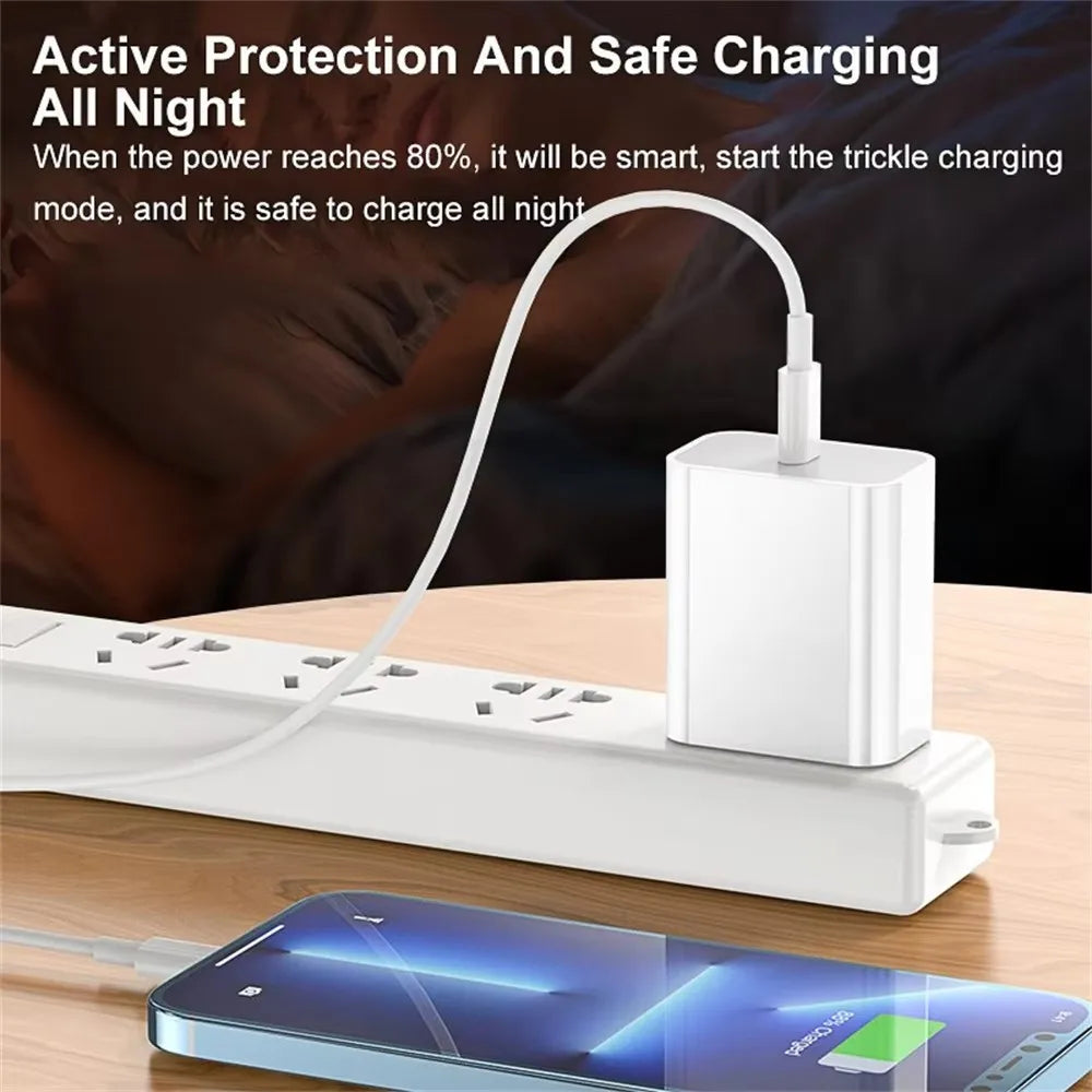 35W Fast Charging PD USB Cable For iPhone XS XR 11 12 13 14 Pro Max 6 7 8 Plus SE USB-C Quick Charger Cord Data Cable 1m 1.5m 2m