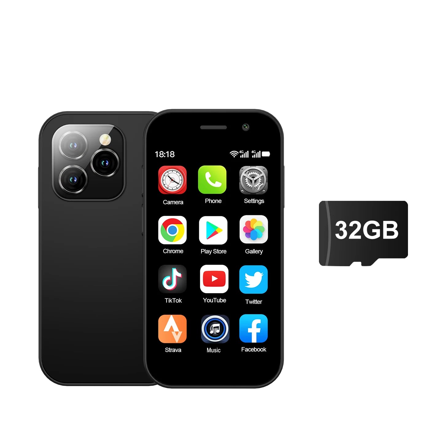 2024 New SERVO KING8000 Mini Smartphone Android 4G LTE Global GPS 3" Display 5MP Camera WIFI Small Mobile Phones 2000mAh Battery