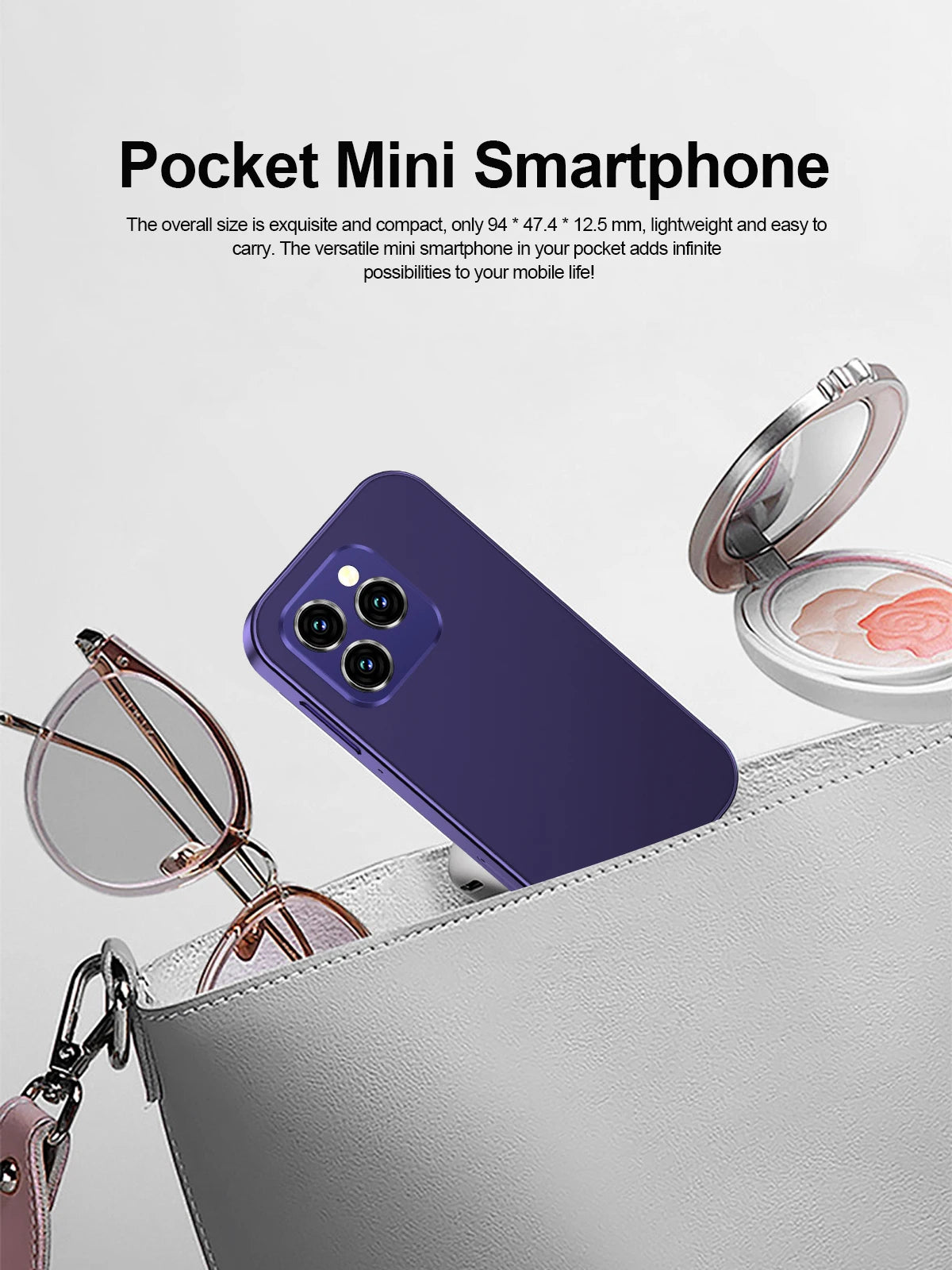 2024 New SERVO KING8000 Mini Smartphone Android 4G LTE Global GPS 3" Display 5MP Camera WIFI Small Mobile Phones 2000mAh Battery