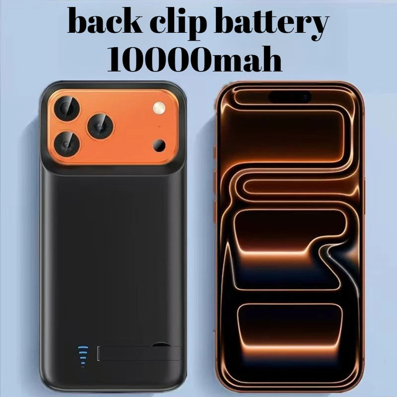 10000mAh Magnetic Power Bank for iPhone 17 Series 2 in 1 Wireless Charging Case Compatible with Portable External Battery Pack